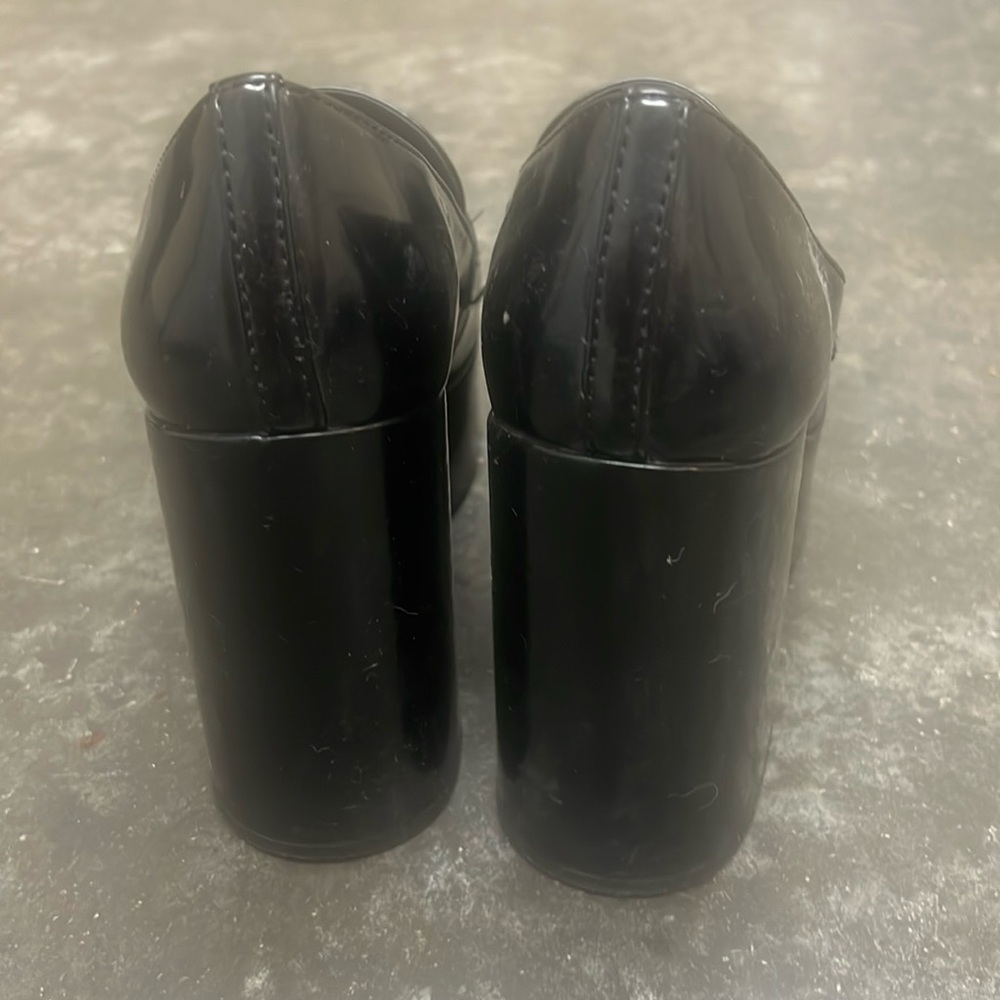 Madden Girl Black Platform Loafers - Picture 3 of 7